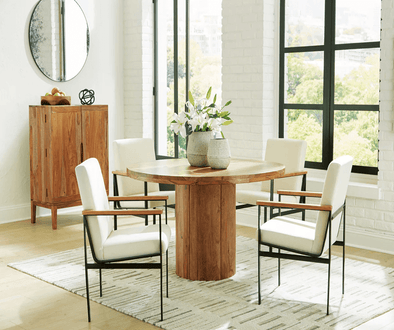 Discover intimate dining room furniture ideas for couples and empty nesters at Mega Furniture. 