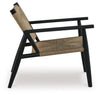 Halfmore - Black / Natural - Accent Chair