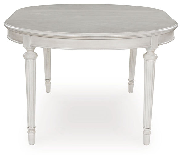 Montelaine - Antique White - Oval Dining Room Extension Table