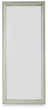 Evesen - Floor Standing Mirror With Storage - Champagne