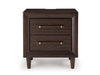 Dantenton - Two Drawer Night Stand - Merlot
