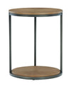 Fridley - Brown / Black - Round End Table