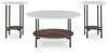 Wrenwich - Brown / Black / White - Occasional Table Set (Set of 3)