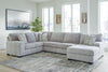 Pembrey - Pewter - 3-Piece Sectional With Raf Corner Chaise