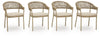 Orchard Beach - Arm Chair With Cushion (Set of 4) - Beige