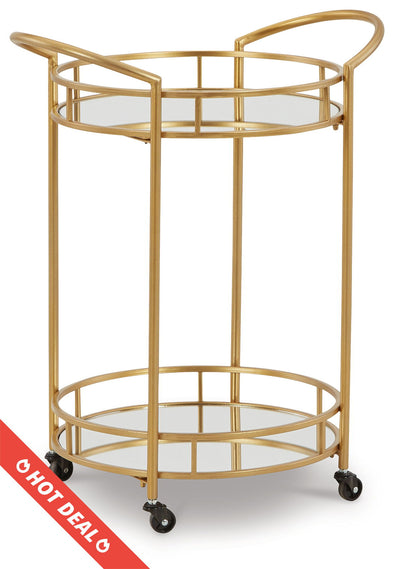 Wynora - Gold - Bar Cart