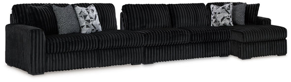 Midnight-Madness - Sectional - Onyx – Mega Furniture TX