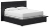 Londer - California King Panel Bed - Black