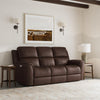 Henry by Flexsteel Leather Power Reclining Sofa with Power Headrests & Lumbar