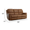Henry by Flexsteel Leather Power Reclining Sofa with Power Headrests & Lumbar