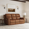 Henry by Flexsteel Leather Power Reclining Sofa with Power Headrests & Lumbar