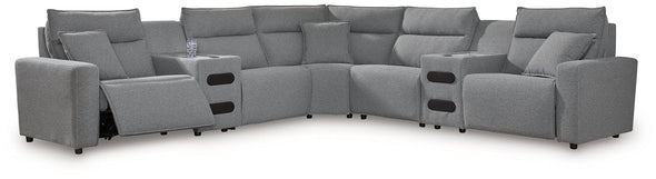 ModMax II - Salt And Pepper - Reclining Sectional