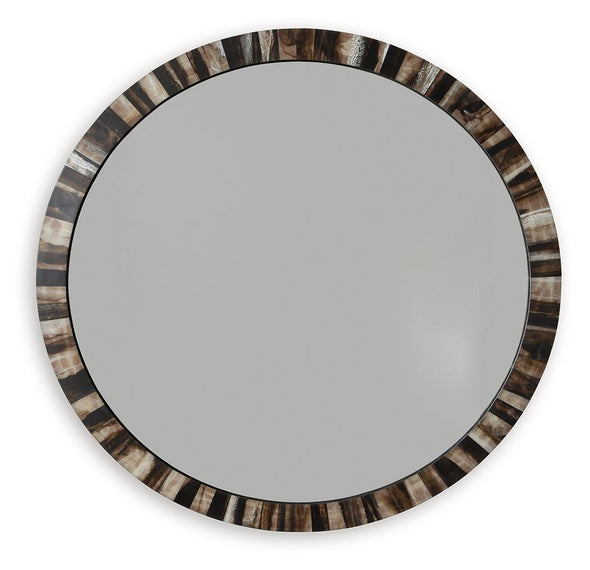 Ellford - Black / Brown / Cream - Accent Mirror