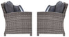 Salem - Gray - Raf / Laf Loveseat W/Cush (Set of 2)