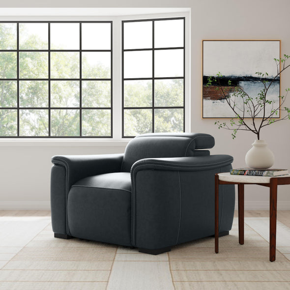 Camden by FLEXSTEEL - 6 PC Leather Power Reclining Sectional with Power Headrest