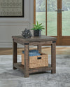 Hollum - Rustic Brown - Square End Table