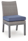 Half Moon Beach - Side Chair With Cushion (Set of 2) - Blue / Gray