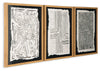 Wonderstow - Black / Beige - Wall Art Set (Set of 3)