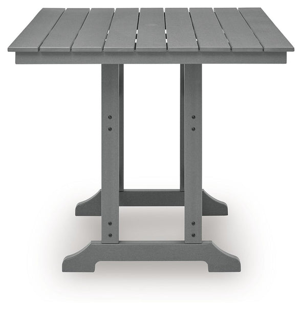 Sanctuary Beach - Square Counter Table With Umbrella Option - Dark Gray