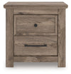 Rusticott - Two Drawer Night Stand - Brown