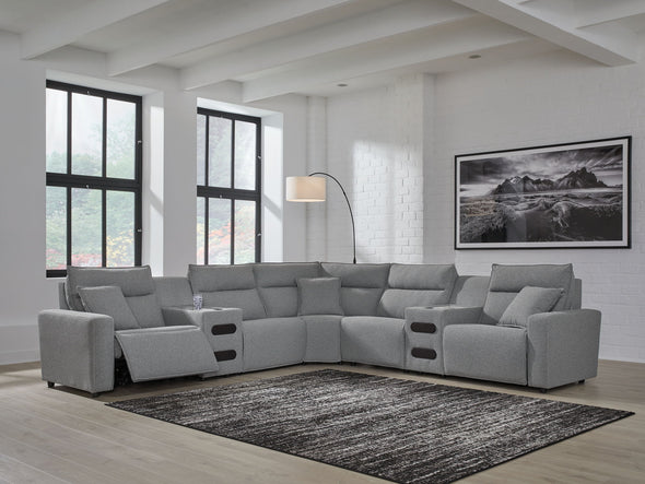 ModMax II - Salt And Pepper - Reclining Sectional