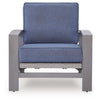 Half Moon Beach - Spring Lounge Chair - Blue / Gray