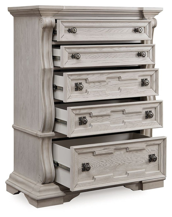Bruchandi - Five Drawer Chest - Antique White