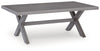 Half Moon Beach - Rectangular Cocktail Table - Gray