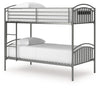 Lanceburg - Twin/Twin Bunk Bed With Ladder - Gray