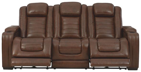 Backtrack - Chocolate - Pwr Rec Sofa With Adj Headrest