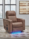 Lorrenton - Glider Power Recliner With Audio System - Caramel