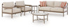 Bluff Trail - Loveseat, Lounge Chairs, Tables Set (Set of 5) - Beige