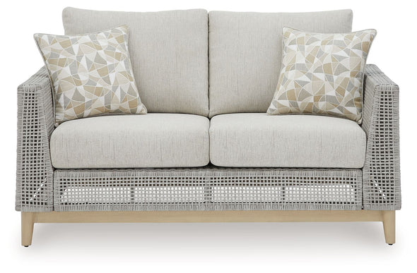 Seton Creek - Gray - Loveseat With Cushion