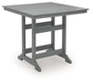 Sanctuary Beach - Square Counter Table With Umbrella Option - Dark Gray
