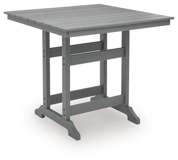 Sanctuary Beach - Square Counter Table With Umbrella Option - Dark Gray