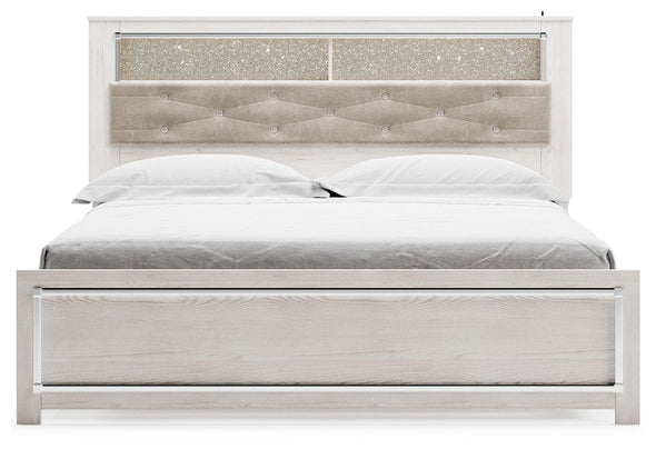 Altyra - King Bookcase Panel Bed - White