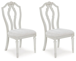 Montelaine - Antique White - Dining Upholstered Side Chair (Set of 2)