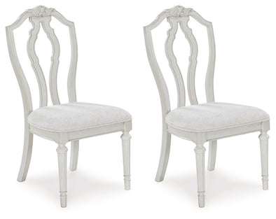 Montelaine - Antique White - Dining Upholstered Side Chair (Set of 2)