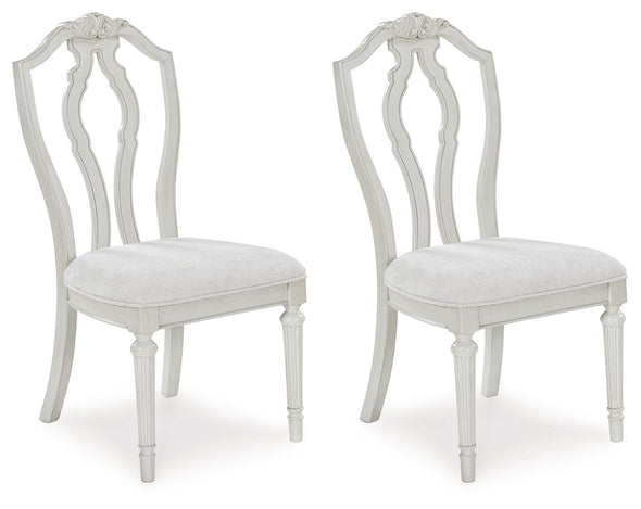 Montelaine - Antique White - Dining Upholstered Side Chair (Set of 2)