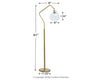 Marilee - Antique Brass Finish - Metal Floor Lamp