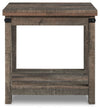 Hollum - Rustic Brown - Square End Table