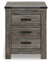 Frandern - Two Drawer Night Stand - Gray