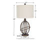 Manasa - Dark Brown - Metal Table Lamp