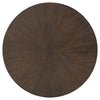 Brazburn - Dark Brown / Gold Finish - Round End Table