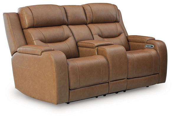 Knightington - Power Reclining Loveseat With Audio Seating