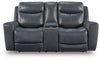 Next Move - Power Reclining Loveseat With Console / Adjustable Headrest