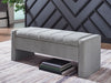 Akselman - Storage Bench - Gray