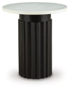 Wainstone - Accent Table - Black / White