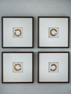 Dallbourne - Wall Art Set (Set of 4) - White / Gold Finish