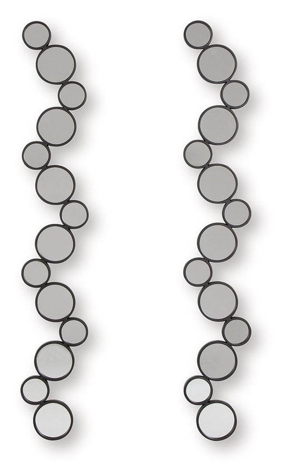 Vinler - Accent Mirror Set (Set of 2) - Black